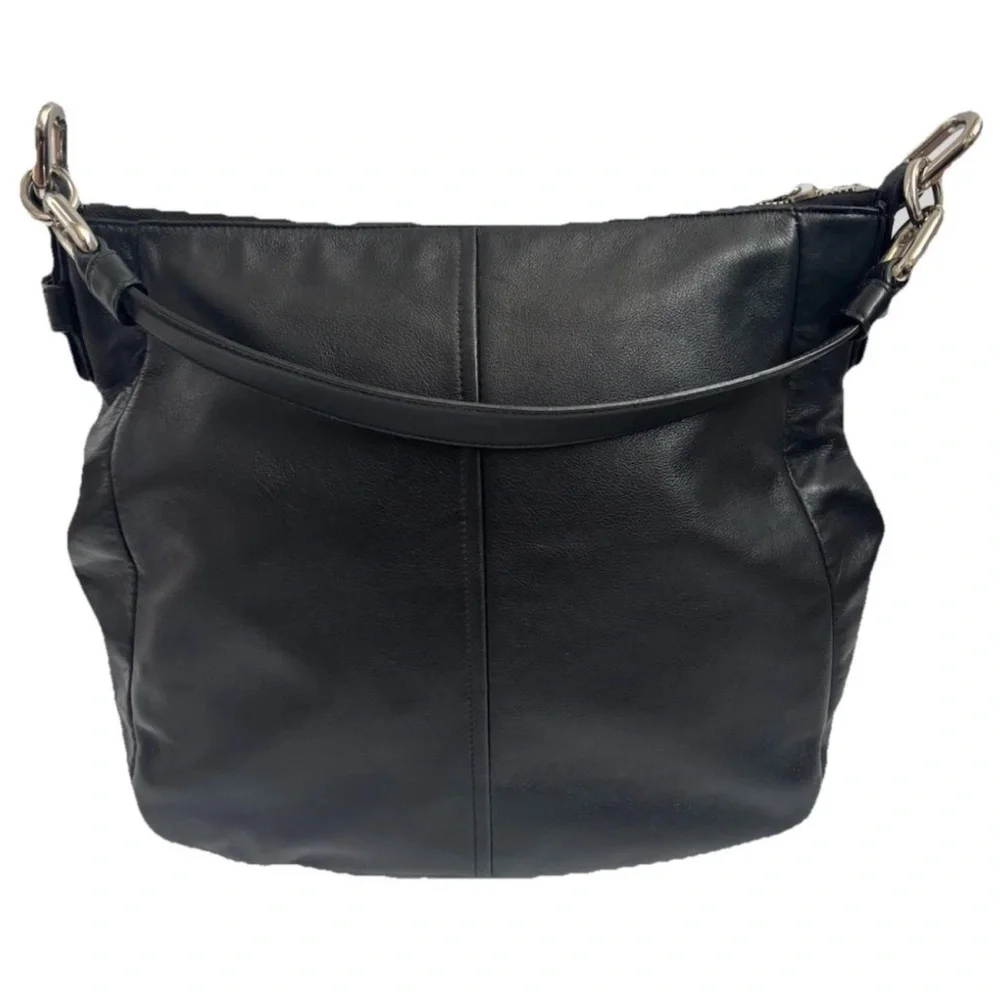 Coach Handbag ShoulderBag 17816 Black Leather Satchel